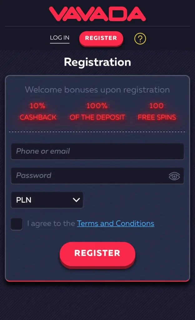 Vavada Registracija